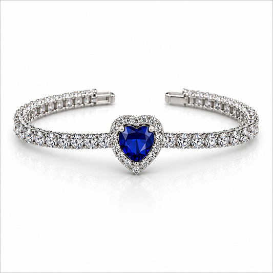 Pulsera de Cristal de Corazón.