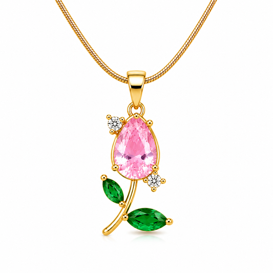 Collar de Tulipan Rosa