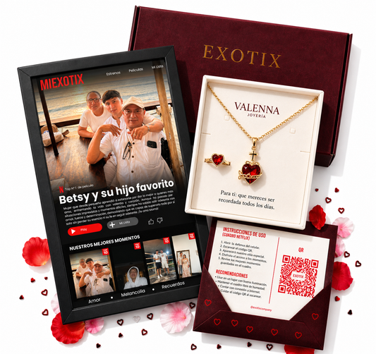 Cuadro Netfilx + Set collar y anillo